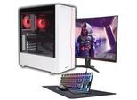 CAPTIVA Gaming-PC-Komplettsystem "Advanced Gaming R93-483 TFT Bundle", Energieeffizienz: G, weiß, ohne Betriebssystem, 32 GB RAM 1.000 GB SSD, Computer_Komplettsysteme, Gaming-PC-Komplettsystem