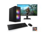 CSL PC-Komplettsystem "Spectrum V25266W", Energieeffizienz: E, schwarz, Microsoft Windows 11 Home (64 Bit), 32 GB RAM 1.000 GB SSD, Computer_Komplettsysteme, PC-Komplettsystem