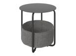 Ambia Garden Beistelltisch , Anthrazit , Metall, Textil , rund , Rundrohr , 50x51x50 cm , Stauraum, einfacher Aufbau , Wohnzimmer, Wohnzimmertische, Beistelltische, Beistelltische rund