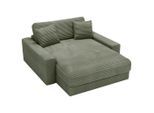 Carryhome Xxl-Sessel , Olivgrün , Kunststoff , Füllung: Schaumstoff, Silikon,Schaumstoff, Silikon , 160x87x190 cm , Wohnzimmer, Sessel, Ohrensessel