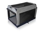 Knuffelwuff faltbare Hundebox Transportbox Denali mit Aluminiumgestell XXL