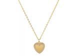 Kette mit Anhänger ADELIA´S "Damen Edelstahl Halskette mit Anhänger Herz", gold (gold, herz), Halsketten, Damen, unbekannt, Edelstahl
