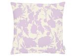 Dekokissen APELT "7002", mauve, bedruckt, B:49cm H:0,5cm L:49cm, Baumwolle, Polyester, Dekokissen_Sitzkissen_Kissenhüllen, Reißverschluss