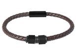 Armband ADELIA´S "Unisex Armband – Lederarmband aus Leder 21,5 cm", braun, Armbänder, Damen, 22cm, Leder, Armband, Perfekt als Geschenk zum Geburtstag