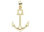 Kettenanhänger ADELIA´S "eleganter Anker Anhänger aus 925 Sterling Silber", gold, Schmuckanhänger, Damen, Silber 925 (Sterlingsilber), Kettenanhänger