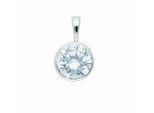 Kettenanhänger ADELIA´S "Anhänger 925 Silber mit Zirkonia – Silberanhänger", silber, Schmuckanhänger, Damen, mit Zirkonia, Silber 925 (Sterlingsilber), Kettenanhänger, Silberanhänger