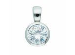 Kettenanhänger ADELIA´S "Anhänger 925 Silber mit Zirkonia – Silberanhänger", silber, Schmuckanhänger, Damen, mit Zirkonia, Silber 925 (Sterlingsilber), Kettenanhänger, Silberanhänger