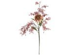 Kunstblumenstrauß I.GE.A. "Kunstblumen Set Artischocke", mauve, B:32cm H:70cm L:16cm, Polyester, Kunstpflanzen, 2er Set Artischockenzweig mit Dekozweig 70cm Kunstpflanze Seidenblume