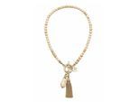Kette mit Anhänger "Toscana", Damen, Gr. onesize, Glas, beige (creme), COLLEZIONE ALESSANDRO, Basic, Halsketten, aus echten Glasperlen
