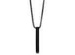 Kette mit Anhänger ADELIA´S "Unisex Edelstahl Halskette mit Anhänger", lila, Halsketten, Damen, unbekannt, Edelstahl
