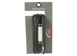Armband ADELIA´S "Herren Armband – Lederarmband aus Leder 21 cm", schwarz, Armbänder, Herren, 21cm, Leder, Armband, Ideal zum Verschenken – schlicht und stilvoll