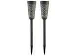 Gartenleuchte LUXFORM "Luxform Solar Torch Swansea", schwarz, B:9cm H:5,6cm L:9cm, Leuchten, Gartenleuchte, LED-Gartenleuchte, Solarenergie, IP46