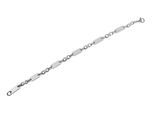 Armband ADELIA´S "Unisex Armband aus Edelstahl 21 cm", silber, Armbänder, Damen, 21cm, Edelstahl, Armband, Zum Verschenken – passend für viele Anlässe