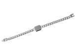 Armband ADELIA´S "Unisex Armband – Panzerarmband aus Edelstahl 19,5 cm", schwarz, Armbänder, Damen, 20cm, Edelstahl, Armband, Ideal als Geschenk zum Valentinstag