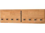 Hakenleiste HOME AFFAIRE "Dura", braun (wildeiche), B:80cm H:22cm T:4,6cm, Massivholz, Hakenleisten, Hakenleiste, aus FSC-zertifiziertem Massivholz, Breite 50 oder 80 cm