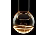 SEGULA LED-Filament "LED Illusion Globe", Energieeffizienz: G (A-G), grau (smokey grau), L:14cm Ø:9,5cm, Leuchtmittel