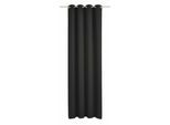 Vorhang WIRTH "Dim out" Gr. 4, schwarz, B:145cm H:245cm, Polyester, Gardinen, Vorhang
