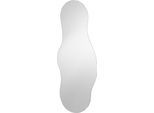 Wandspiegel SALESFEVER, transparent (klarglas), B:50cm H:110cm T:0,5cm, MDF, Spiegelglas, Spiegel, Wandspiegel, wellenförmig, organische Form