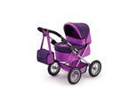 Puppenwagen BAYER "Trendy, Fee, lila", lila (lila, fee), Puppenwagen, KinderB:41cm H:67cm T:67cm, Kunststoff, Metall, Stoff, Puppenwagen, inkl. Wickeltasche, B:41cm H:67cm T:67cm