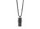 Kette mit Anhänger ADELIA´S "Unisex Edelstahl Halskette mit Anhänger unbekannt cm", matt, poliert, Halsketten, Damen, unbekannt, Edelstahl