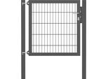 Zauneinzeltür ALBERTS "Flexo Plus", grau (anthrazit), B:100cm H:100cm, Stahl, Tore, Zauneinzeltür, verschiedene Abmessungen