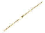 Armband ADELIA´S "Damen Armband – Panzerarmband aus Edelstahl 19 cm", gold, Armbänder, Damen, 19cm, Edelstahl, Armband, Ein kleines Geschenk mit großer Wirkung