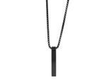 Kette mit Anhänger ADELIA´S "Unisex Edelstahl Halskette mit Anhänger", schwarz, Halsketten, Damen, unbekannt, Edelstahl