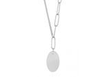 Kette mit Anhänger ADELIA´S "Unisex Edelstahl Halskette mit Anhänger unbekannt cm", silber, Halsketten, Damen, unbekannt, Edelstahl
