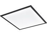 EGLO Deckenleuchte "Salobrena 1 Deckenlampe, Aufbauleuchte, Kunststoff und Metall, Lampe", schwarz, 1, H: 5cm, 1 Stk., Leuchten, Wand-/Deckenleuchte - L59,5 x B59,5 x H5 cm - schwarz - 33W inkl., Deckenleuchte
