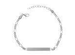 Armband ADELIA´S "Unisex Armband aus 925 Silber 14+3 cm", silber, Armbänder, Damen, 17cm, Silber 925 (Sterlingsilber), Armband, Eine schöne Geschenkidee für jeden Anlass