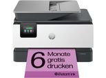 HP Multifunktionsdrucker "OfficeJet Pro 9120e", grau (weiß, grau), B:43,93cm H:27,8cm T:34,25cm, Drucker, 6 Probemonate HP Instant Ink erhalten bis 31.07.2026, Multifunktionsdrucker