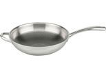 Wok ELO PREMIUM "Relief Evolution Wokpfanne", edelstahl, B:31,5cm H:8,5cm L:55,5cm Ø:30cm, Pfannen, Wok, durchgehender Aluminium-Kern, außen magnetischer Edelstahl