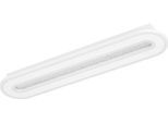 EGLO Deckenleuchte "Macchioni Deckenlampe, Küchenlampe aus Metall und Kunststoff, Lampe", weiß, 1, H: 4,5cm, 1 Stk., Leuchten, Wand-/Deckenleuchte - L55 x B12 x H4,5 cm - weiß - 20W inkl., Deckenleuchte