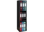 Bücherregal VCM "Holz Büro Regal Bücher Ordner Aktenregal Offas 3f", schwarz, B:34cm T:30cm, Regale, Bücherregal