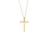 Kette mit Anhänger ADELIA´S "Unisex Edelstahl Halskette mit Anhänger Kreuz", gold (gold, kreuz), Halsketten, Damen, unbekannt, Edelstahl