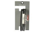 Armband ADELIA´S "Herren Armband – Lederarmband aus Leder 21 cm", schwarz, Armbänder, Herren, 21cm, Leder, Armband, Ideal als Geschenk zum Jubiläum