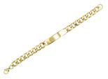 Armband ADELIA´S "Unisex Armband – Panzerarmband aus Edelstahl 21 cm", gold, Armbänder, Damen, 21cm, Edelstahl, Armband, Perfekt als Geschenk zum Jubiläum