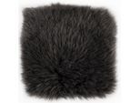 Stuhlkissen LUXOR LIVING "Sitzauflage Lammfell" Gr. 41, schwarz (schwarz, felloptik unifarben), B:34cm H:5cm L:34cm, Lammfell, Dekokissen_Sitzkissen_Kissenhüllen, Stuhlkissen, ungepolstert, rund oder eckig, echtes Lammfell, auch als 4er Set