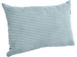 Dekokissen PAIDI "Cord in verschiedenen Ausführungen, Polyester, 60/40x40 cm", dusty blau, unifarben, B:40cm H:10cm L:60cm, Polyester, Dekokissen_Sitzkissen_Kissenhüllen, Zierkissen mit Füllung, abnehmbarer und waschbarer Bezug