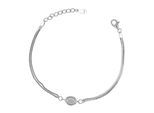 Armband ADELIA´S "Damen Armband aus 925 Silber mit Zirkonia 17+3 cm", silber, Armbänder, Damen, 20cm, Silber 925 (Sterlingsilber), Armband, Eine schöne Geschenkidee für jeden Anlass