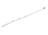 Armband ADELIA´S "Damen Armband aus Edelstahl mit Süßwasserperle 18,5 cm", silber, Armbänder, Damen, 18cm, Edelstahl, Armband, Ein stilvolles Geschenk für besondere Momente