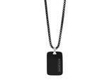 Kette mit Anhänger ADELIA´S "Damen Edelstahl Halskette mit Anhänger unbekannt cm", schwarz, Halsketten, Damen, Edelstahl