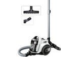 BOSCH Bodenstaubsauger "Serie 2 BGS05AAA1, Hygiene-Filter, kompakt, platzsparend, leicht", weiß, B:26,8cm H:31,4cm T:38,1cm, Bodenstaubsauger, für Parkett/Teppich/Fliesen, hohe Saugkraft, langes Kabel, weiß