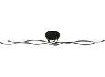 EGLO Deckenleuchte "Roncade 1 Deckenlampe, Küchenlampe aus Aluminium, Stahl und Kunststoff", schwarz-weiß (schwarz), 1, H: 11,5cm, 1 Stk., Leuchten, Wand-/Deckenleuchte - L116 x B18 x H11,5 cm - schwarz - 37W inkl., Deckenleuchte