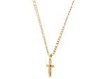 Kette ohne Anhänger ADELIA´S "Unisex Halskette mit Anhänger – Kreuz aus Edelstahl", gold, Halsketten, Damen, 50cm, Edelstahl, Ideal zum Verschenken – schlicht und stilvoll