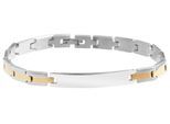 Gliederarmband ADELIA´S "Herren Armband – Gliederarmband aus Edelstahl 21 cm", gold, Armbänder, Herren, 21cm, Edelstahl, Gliederarmband, Perfekt als Geschenk zum Muttertag