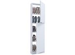 Schuhschrank VCM "Holz Schuhschrank Schuhkommode Fulisa XL", weiß, B:50cm T:17cm, Obermaterial: 100% Holz Wood., Schränke, Schuhschrank