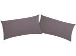 Kissenbezüge OTTO HOME "Cremona2", grau (anthrazit), B:40cm L:80cm, Jersey, Obermaterial: 100% Baumwolle, Kissenbezüge, Kissenbezug in diversen Größen, STANDARD 100 by OEKO-TEX zertifiziert