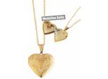 Kette mit Anhänger ADELIA´S "Damen Edelstahl Halskette mit Anhänger", gold, Halsketten, Damen, unbekannt, Edelstahl