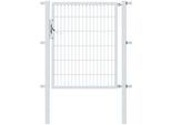 Zauneinzeltür ALBERTS "Flexo", silber (feuerverzinkt), B:100cm H:120cm, Stahl, Tore, Zauneinzeltür, in verschiedenen Abmessungen